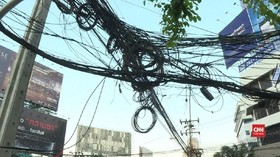 VIDEO: Pemerintah Thailand Bereskan Kabel Listrik Semrawut