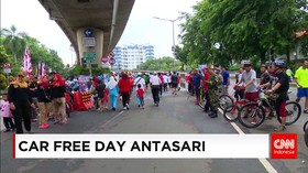 Car Free Day Pertama di Jalan Antasari