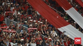 FOTO: Sihir SUGBK di Laga Timnas Indonesia vs Islandia
