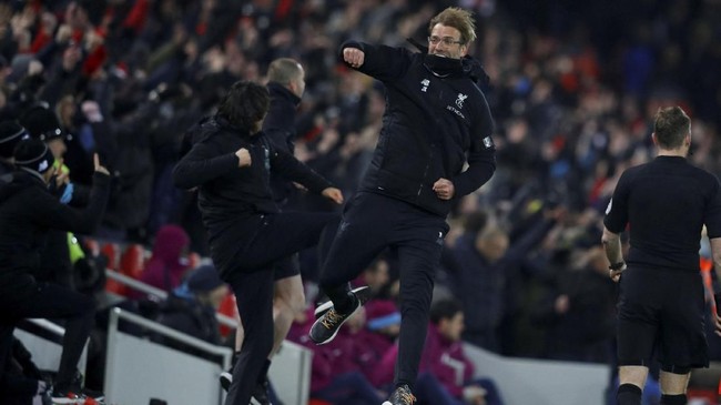 Manajer Liverpool Juergen Klopp merasa beruntung timnya bisa lolos ke final Liga Champions karena mendapat tekanan dari AS Roma sejak menit awal.