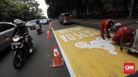 Pelanggar Jalur Khusus Motor Bisa Didenda Rp500 Ribu