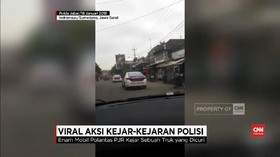 VIDEO: Aksi Kejar-kejaran Polisi dan Pencuri Truk