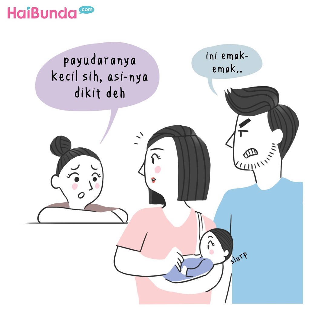 Ingat nggak, Bun, rasanya saat dulu menyusui pertama kali? Gimana pengalaman, Bunda? Apakah seperti dialami bunda di komik ini?