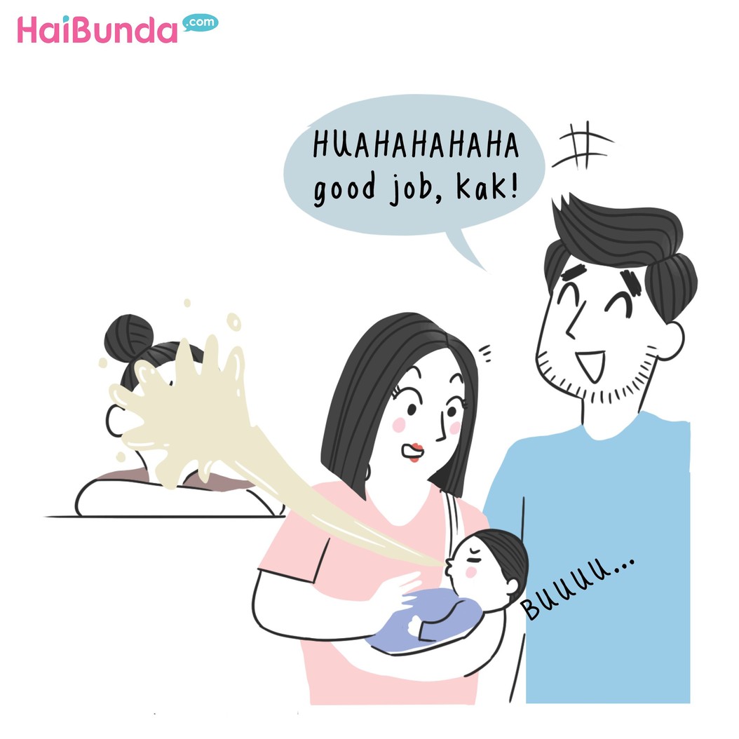 Ingat nggak, Bun, rasanya saat dulu menyusui pertama kali? Gimana pengalaman, Bunda? Apakah seperti dialami bunda di komik ini?