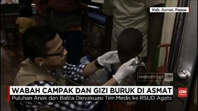 VIDEO: Penderita Campak Asmat Dievakuasi ke RSUD Agats