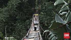 Kementerian PUPR Bangun 134 Jembatan Gantung di Tahun Ini