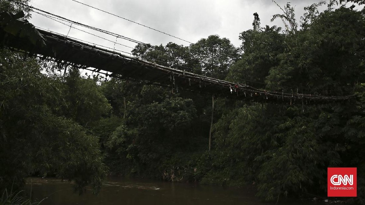FOTO: Jembatan 'Indiana Jones' Nadi Penghubung Jakarta-Depok