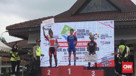 Pebalap Swiss Juara Etape I Tour de Indonesia 2018