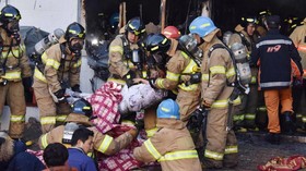 FOTO: Hiruk Pikuk Kebakaran Rumah Sakit di Korea Selatan