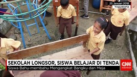 Sekolah di Yogyakarta Longsor