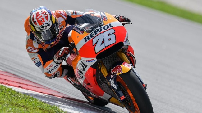 Pedrosa Tercepat di FP2 MotoGP Jepang, Rossi ke-14 Dani Pedrosa jadi pebalap tercepat di sesi latihan bebas kedua MotoGP Jepang sedangkan Scott Redding ada di posisi kedua, sementara Valentino Rossi ke-14.