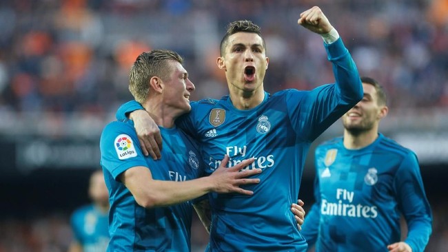 Megabintang Real Madrid Cristiano Ronaldo memecahkan rekor pemain dengan gol penalti terbanyak dalam sejarah La Liga.