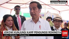 Presiden Jokowi Kunjungi Kamp Pengungsi Rohingya