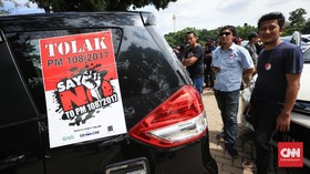 Tujuh Tuntutan Sopir Taksi Online Saat Temui Jokowi