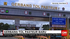 Gerbang Tol Masuk Pasteur Digeser