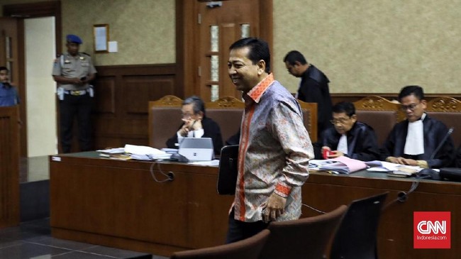Setya Novanto akan menjalani sidang lanjutan perkara korupsi e-KTP di Pengadilan Tipikor, Jakarta, Senin (19/2).
