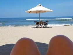 Ngeri, Asyik Rebahan di Pantai, Pulang-pulang Badan Ruam gegara Cacing Tambang