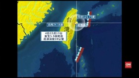 VIDEO: Gempa 6,5 Skala Richter Guncang Taiwan