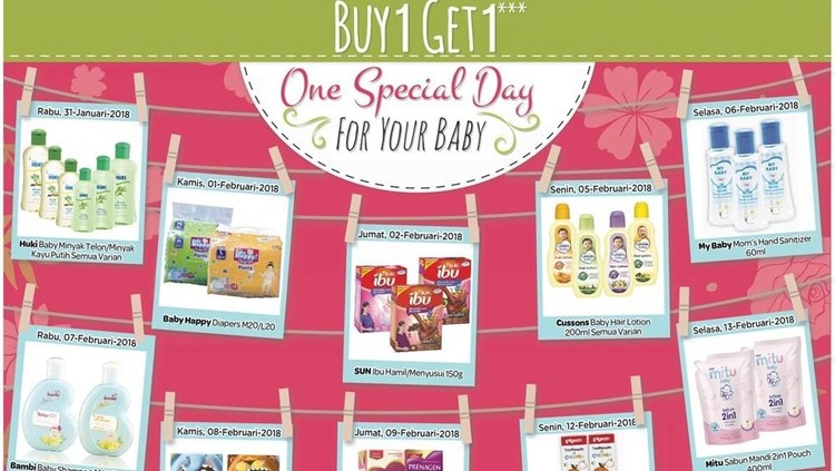 Stok persediaan kebutuhan si kecil sudah menipis? Saatnya berburu promo kebutuhan anak.