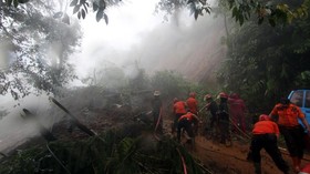 Dua Tewas Saat Longsor di Puncak, Empat Hilang