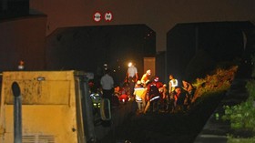 Polisi Olah TKP Longsor 'Underpass' Kereta Bandara Soetta