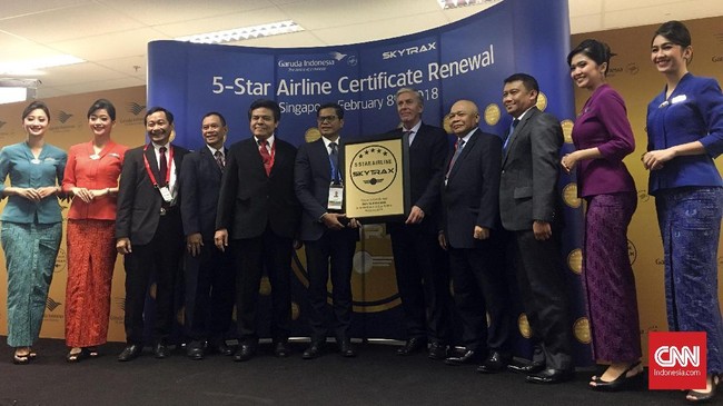 PT Garuda Indonesia (Persero) Tbk berharap status maskapai bintang lima dari Skytrax, bisa mendongkrak kinerja keuangan perusahaan.