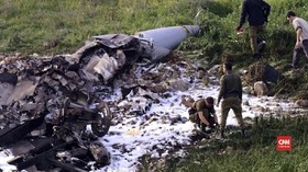 VIDEO: Jet Tempur Israel Ditembak Jatuh Suriah