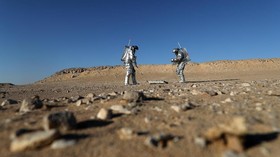 FOTO: Gurun Pasir Oman Jadi Lokasi Simulasi Hidup di Mars
