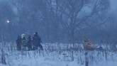 FOTO: Antonov Nahas Pasca Lepas Landas di Domodedovo Sebuah Antonov An-148 milik Saratov Airlines mengalami nasib nahas tak lama setelah lepas landas dari Bandara Domodedovo, Moskow, Rusia.