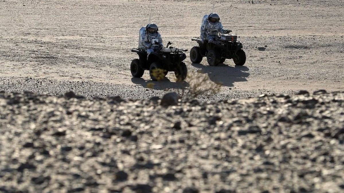 FOTO: Gurun Pasir Oman Jadi Lokasi Simulasi Hidup di Mars
