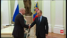 VIDEO:Putin Bertemu Presiden FIFA Bahas Persiapan Piala Dunia
