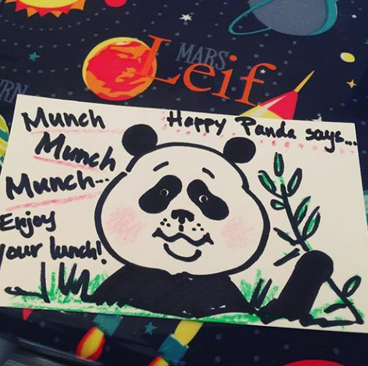 <p>Selamat menikmati bekal makan siangmu, Nak!  (Foto: Instagram @rebeccaarchitecta)</p>