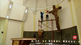 VIDEO: Kerja Bakti Ormas di Gereja Santa Lidwinda Sleman
