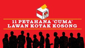 11 Petahana 'Cuma' Melawan Kotak Kosong di Pilkada
