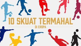 INFOGRAFIS: 10 Skuat Termahal di Eropa