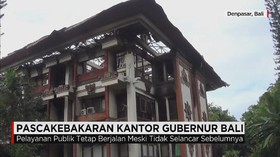 Pascakebakaran Kantor Gubernur Bali