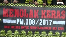 Demonstrasi Pengemudi Taksi Online