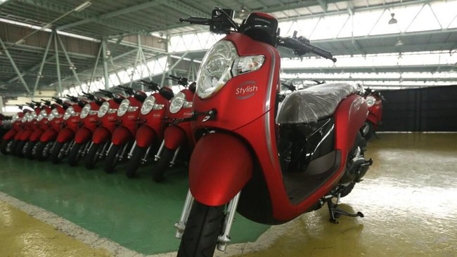 Sebanyak 100 juta motor yang diproduksi lokal dicapai dalam 55 tahun kiprah Honda di Indonesia.