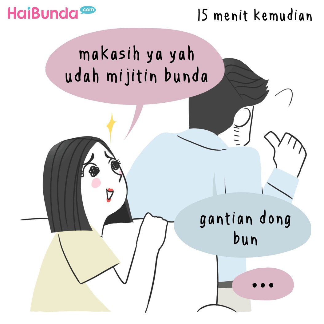 Di mata Bunda, suami termasuk orang yang romantis nggak? Atau kayak ayah di 'Komik Bunda' ini? Bagikan yuk, Bun, ceritanya di kolom komentar.