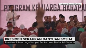 Presiden Serahkan Bantuan Sosial
