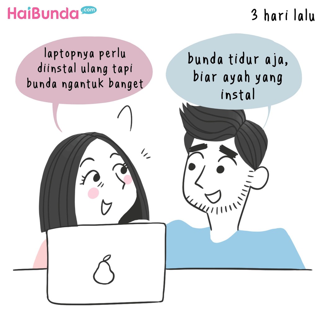 Di mata Bunda, suami termasuk orang yang romantis nggak? Atau kayak ayah di 'Komik Bunda' ini? Bagikan yuk, Bun, ceritanya di kolom komentar.