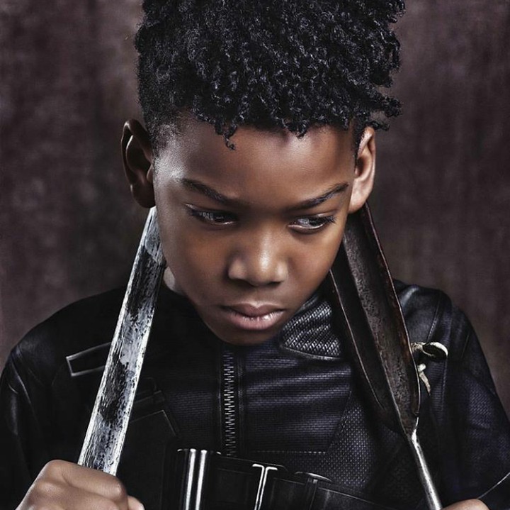 <p>Kelihatannya seperti tokoh jagoan ya, Bun. Tapi sebenarnya ini adalah Erik Killmonger, si musuh utama. (Foto: Instagram @mzkaybebe)</p>