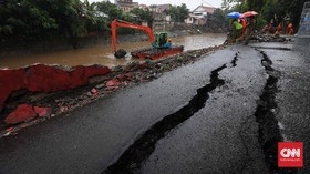 Pergerakan Tanah Berpotensi Terjadi di 10 Kecamatan di Jakarta