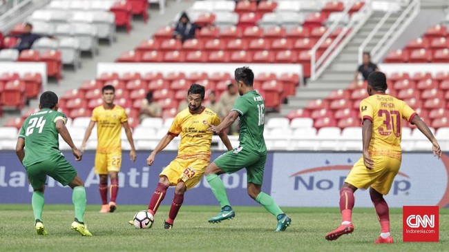 Sriwijaya FC meraih tempat ketiga turnamen Piala Presiden 2018 setelah mengalahkan PSMS Medan, 4-0, di Stadion Utama Gelora Bung Karno, Sabtu (17/2).