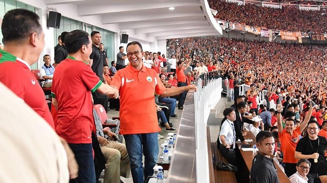 Gubernur DKI Jakarta Anies Baswedan bersyukur atas pencapaian tim Persija Jakarta yang sudah memastikan satu tiket ke babak semifinal zona ASEAN di Piala AFC.
