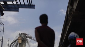 Polisi Periksa Saksi Ambruknya Tiang Tol Becakayu