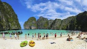 Terumbu Rusak Parah, Perahu Dilarang Merapat di Maya Bay