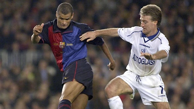 Legenda Barcelona Rivaldo punya pengalaman indah saat menghadapi Chelsea di perempat final Liga Champions 1999/2000.