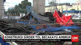 Konstruksi Girder Tol Becakayu Ambruk