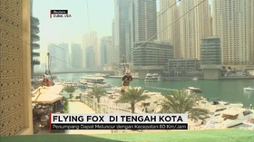 Sensasi Wahana Flying Fox di Pusat Kota